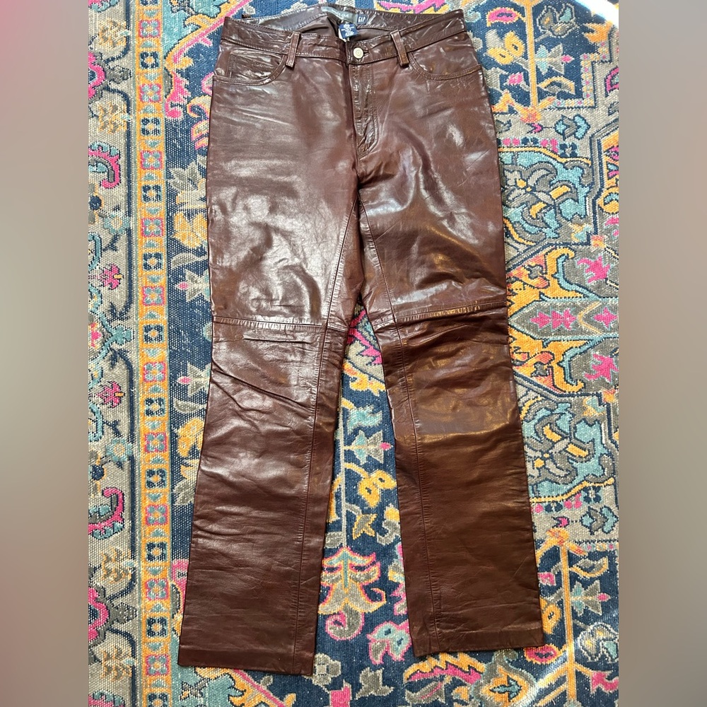Vintage Y2K GAP Boot Cut Leather Pants